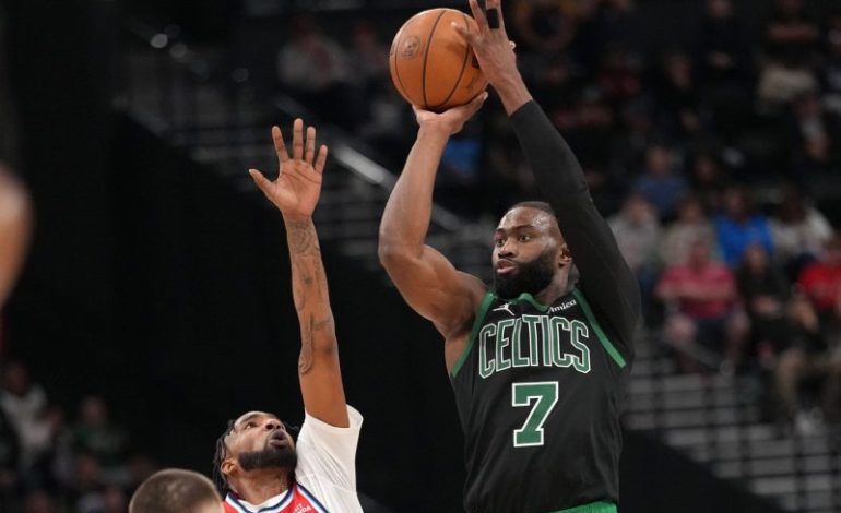  Jaylen Brown matches career high with 50 points in Celtics romp
