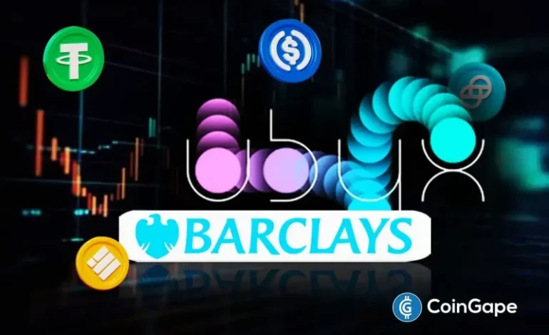  Breaking: Barclays Acquires Stake in Ubyx amid Stablecoins, Tokenization Interest