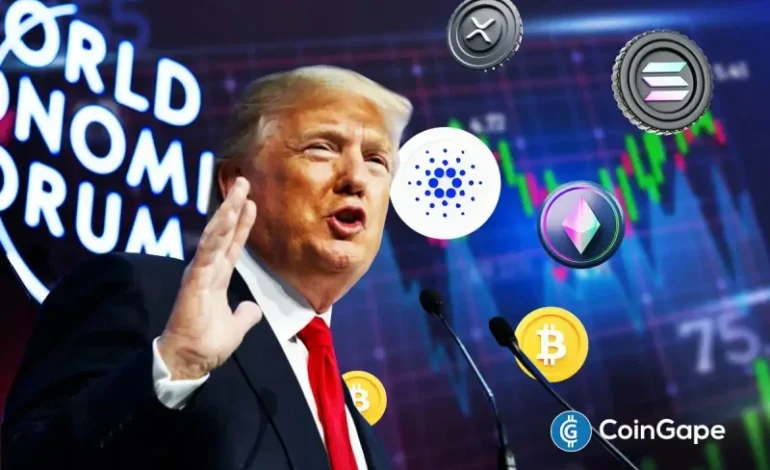  Why BTC, ETH, XRP, SOL, ADA Prices Could React to Trump’s Davos Speech Tomorrow?