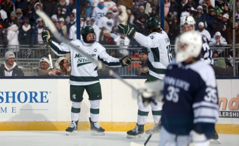  Charlie Stramel scores hat trick for Michigan State in win over Penn State
